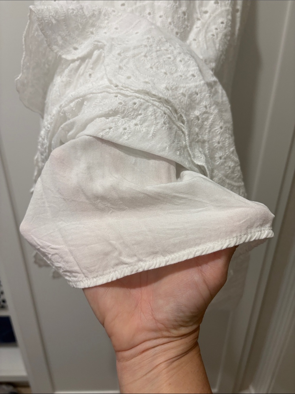 Pinch White Eyelet Ruffle
V Neck Dress - Picture 4 of 4